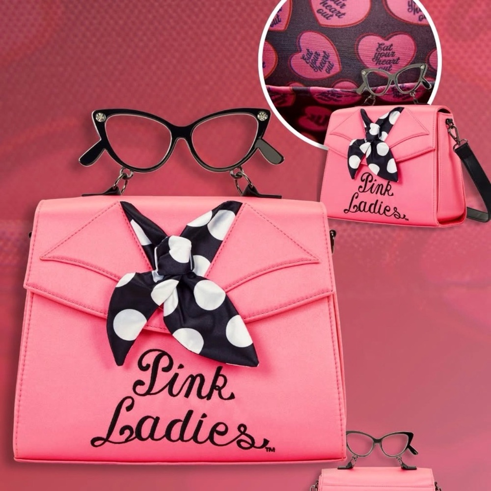 Loungefly Grease Pink Ladies Crossbody Bag